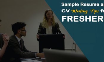 Sample Resume and CV writing tips for Freshers