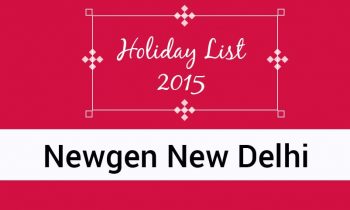 Newgen New Delhi Holiday List 2015