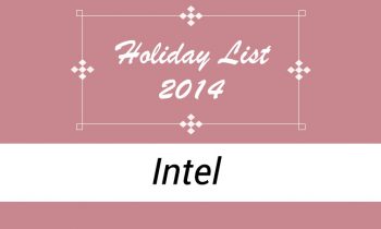 2014 Holiday List of Hewlett Packard (HP)