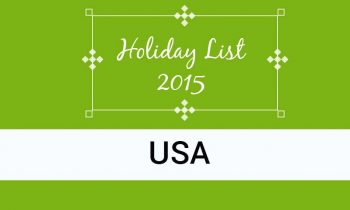 USA Holiday List 2015