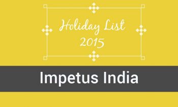 Holiday List 2015 of Impetus, India