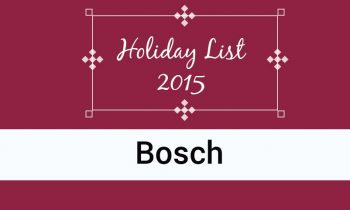 Holiday List 2015 of Saama Technologies, India