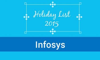 Infosys Holiday List 2015