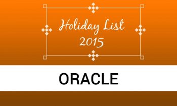Holiday List in Oracle SSI 2015