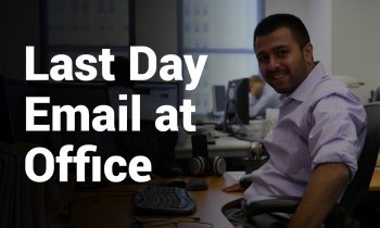 Last Day Email at Office