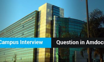 Campus Interview Questions in Amdocs