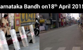 Karnataka Bandh on 18th April 2015