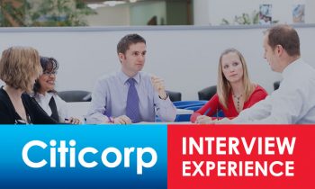 Citicorp Campus Placement Questions with Interview Experience