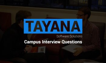 Tayana Software Solutions – Campus Placement Interview Experience 2015