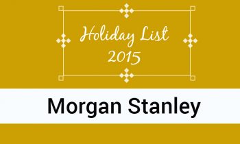 Holiday List of Morgan Stanley 2015, Maharashtra