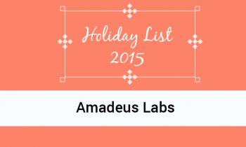 Amadeus Labs Holiday List 2015