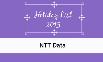 NTT DATA Holiday list 2015