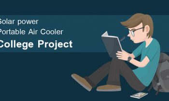 Solar power Portable Air Cooler College Project