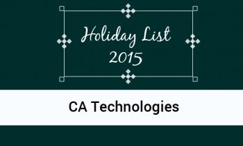 CA Technologies Holiday 2015