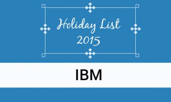 IBM Holiday list 2015