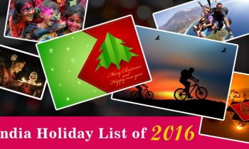 India Holiday List of 2016