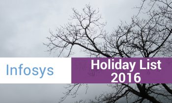 Infosys, India Holiday List 2016