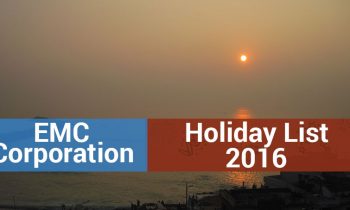 EMC, India Holiday List 2016