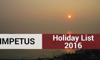 Impetus Technologies Holiday List 2016