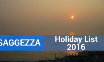 Saggezza, India Holiday List 2016