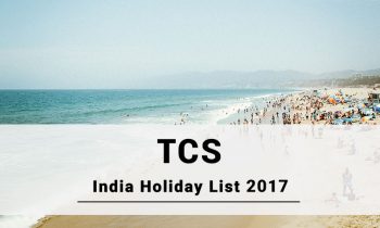 TCS Holiday Calendar,2017