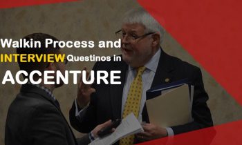 Walkin process and interview questions in Accenture