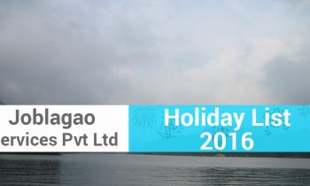 Joblagao Services Pvt Ltd Holiday List 2016