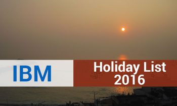 IBM Holiday List 2016