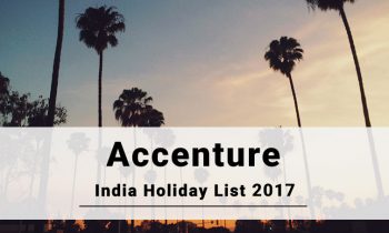 Accenture Holidays 2017