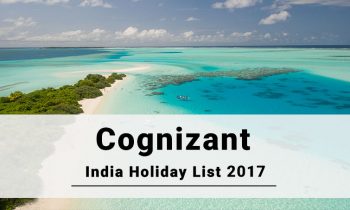 Cognizant India Office Holiday 2017